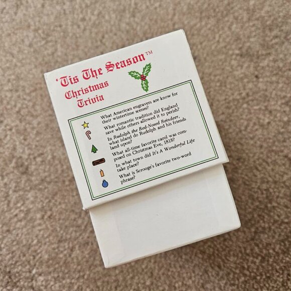 1990 Tis the Season - Christmas Trivia Cards - 1Box - Complete - Picture 3 of 8